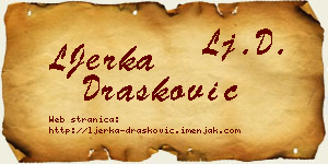 LJerka Drašković vizit kartica